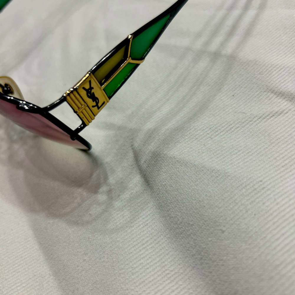 Yves Saint Laurent (YSL) Vintage Stained Glass Sunglasses - Picture 4 of 4